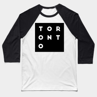 Toronto | Black square, white letters | Canada Baseball T-Shirt